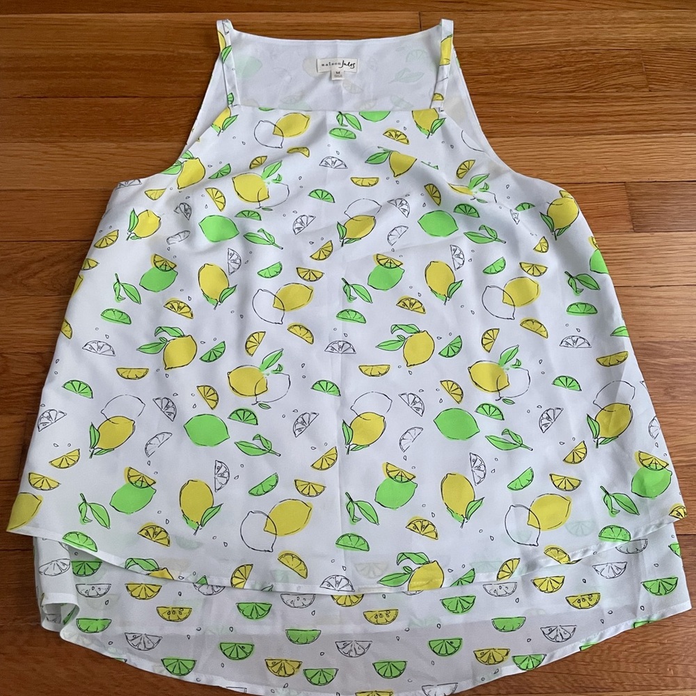 Lemon lime print tank